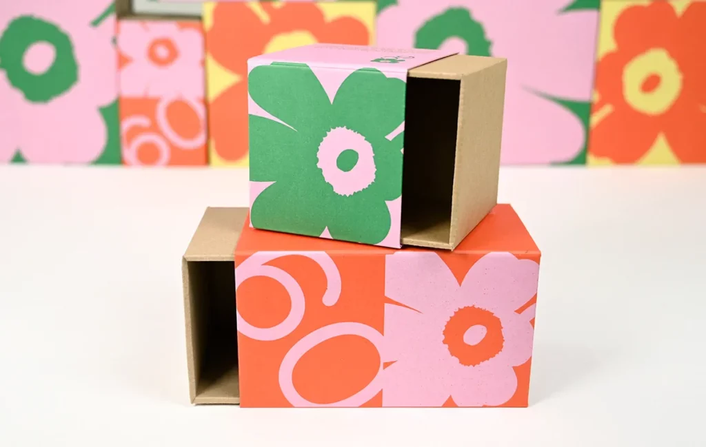 Marimekko and Stora Enso team up to design innovative, dynamic, and renewable gift packaging, blending creativity with sustainability for a brighter future.